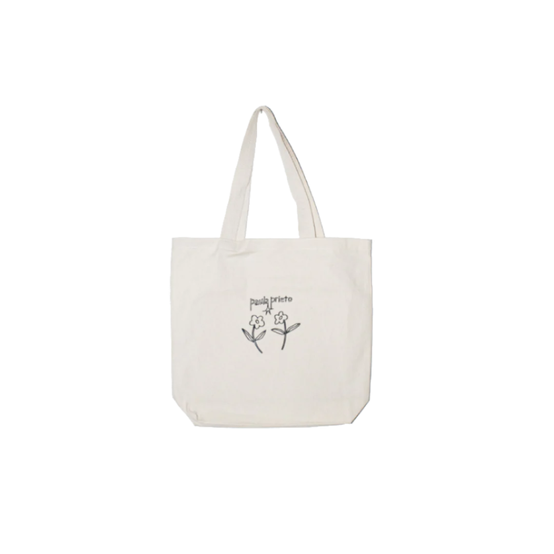 Tote - Beige Flowers